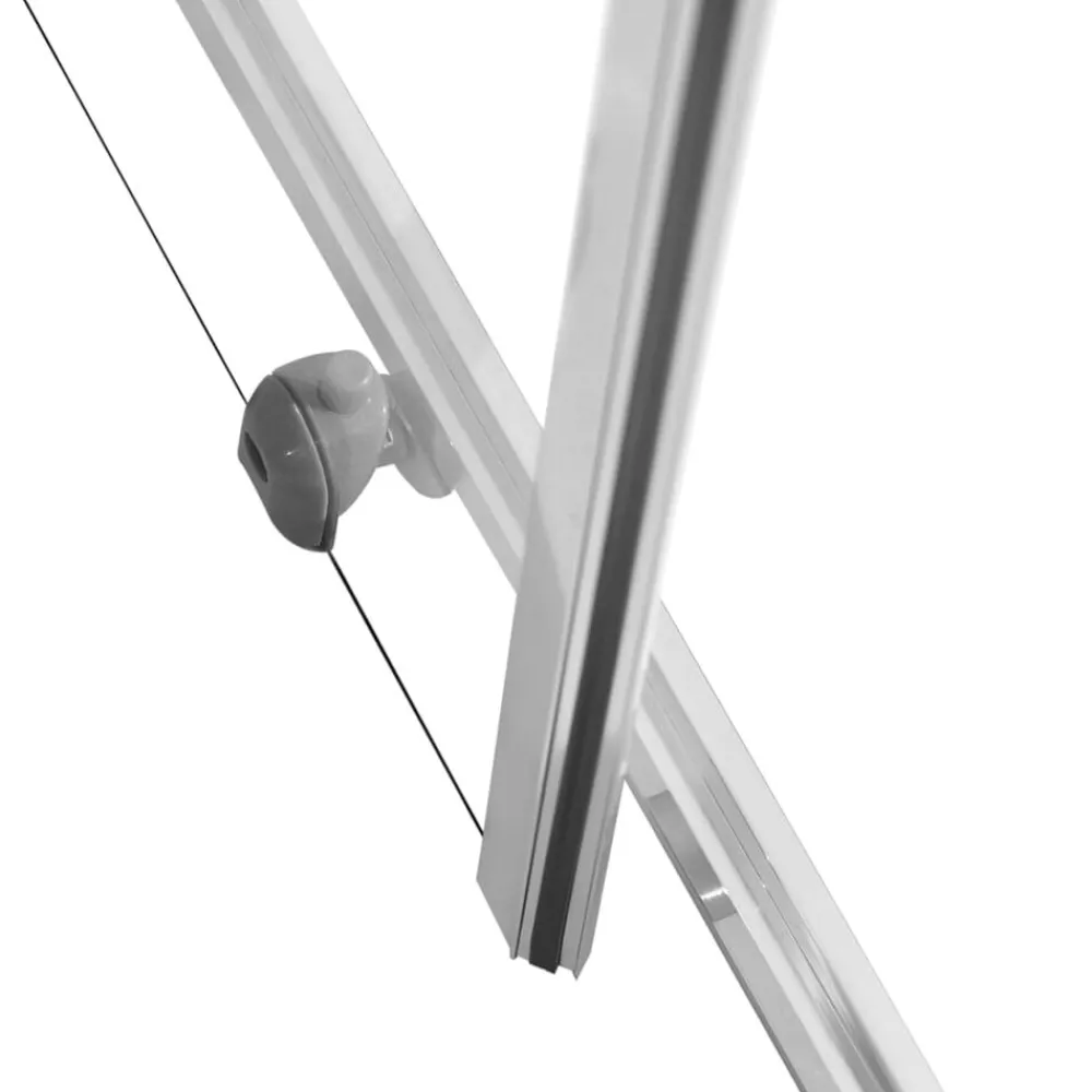 vidaXL Cabina de ducha ESG 80x80x180 cm Plateado y blanco Hot
