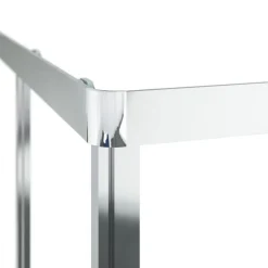 vidaXL Cabina de ducha ESG 80x80x180 cm Plateado y blanco Hot