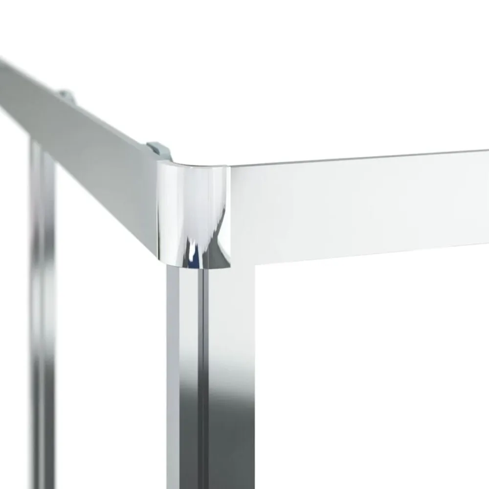 vidaXL Cabina de ducha ESG 80x80x180 cm Plateado y blanco Hot