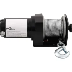 vidaXL Cabrestante eléctrico placa montaje guía de rodillo 12V 1360KG Clearance