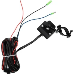 vidaXL Cabrestante eléctrico placa montaje guía de rodillo 12V 1360KG Outlet