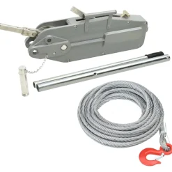 vidaXL Manipulación De Materiales-Cabrestante elevador de cable 3200 kg