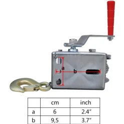 vidaXL Manipulación De Materiales-Cabrestante manual 360 kg
