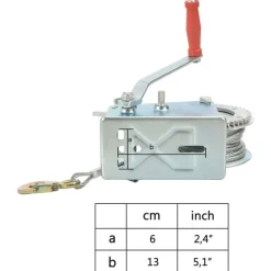 vidaXL Cabrestante manual 1360 kg Discount