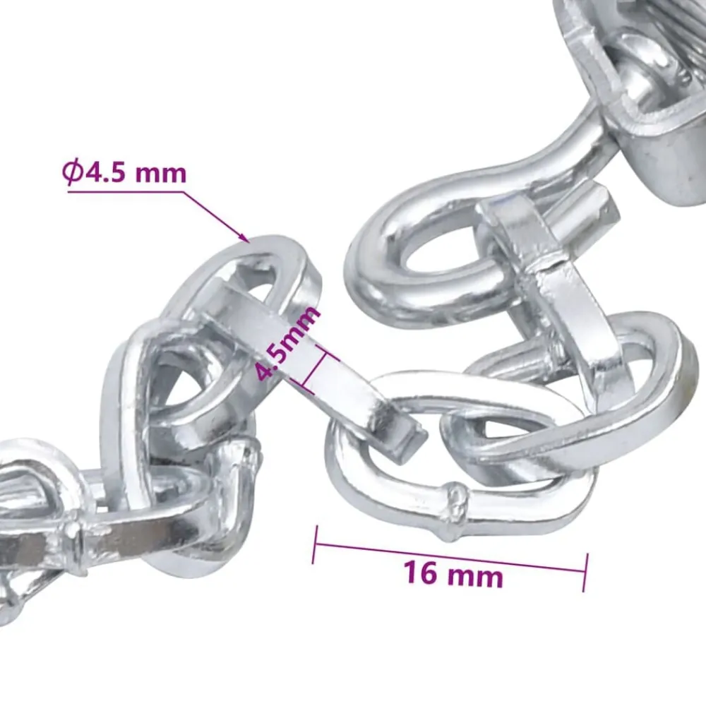 vidaXL Piezas Y Accesorios Para Vehículos-Cadenas de nieve para SUV 4x4 2 unidades 16 mm tamaño 400