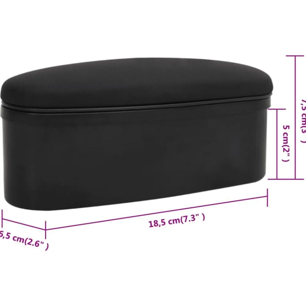 vidaXL Piezas Y Accesorios Para Vehículos-Caja almacenaje reposabrazos coche universal ABS 18,5x6,5x7,5cm