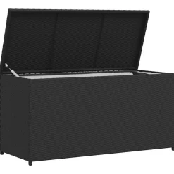 vidaXL Muebles De Jardín-Caja de almacenaje de jardín ratán sintético 120x50x60 cm