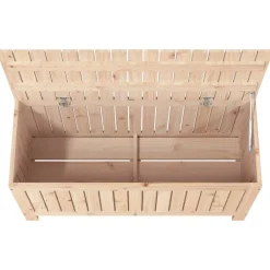 vidaXL Muebles De Jardín-Caja de almacenaje jardín madera maciza de pino 108x42,5x54 cm