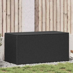 vidaXL Muebles De Jardín-Caja de almacenaje de jardín ratán sintético 100x50x50 cm