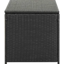 vidaXL Muebles De Jardín-Caja de almacenaje de jardín ratán sintético 100x50x50 cm