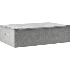 vidaXL Caja de almacenaje tela 70x40x18 cm Gris Outlet