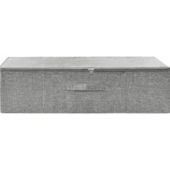 vidaXL Caja de almacenaje tela 70x40x18 cm Gris Outlet