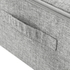 vidaXL Caja de almacenaje tela 70x40x18 cm Gris Outlet