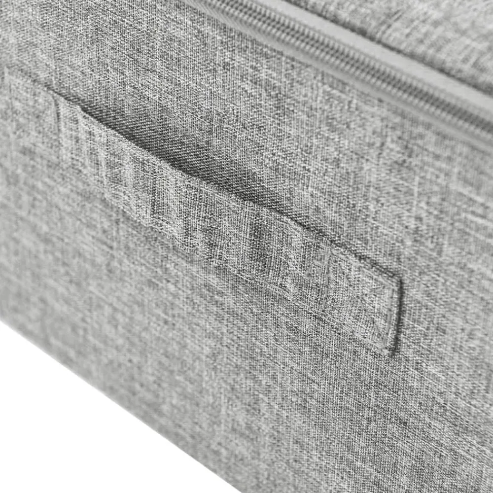 vidaXL Caja de almacenaje tela 70x40x18 cm Gris Outlet
