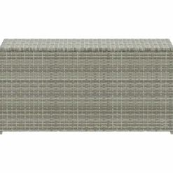 vidaXL Caja de almacenaje de jardín ratán sintético 100x50x50 cm Gris Online