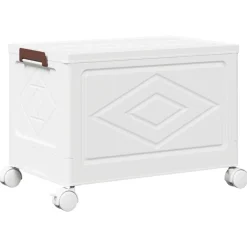vidaXL Herramientas-Caja de almacenaje apilable con ruedas 28 l 48,5x29,5x33 cm