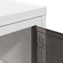 vidaXL Herramientas-Caja de almacenaje apilable con ruedas 28 l 48,5x29,5x33 cm