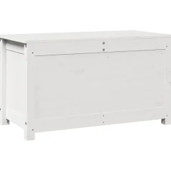 vidaXL Caja de almacenaje madera maciza de pino 80x40x45,5 cm Blanco Best