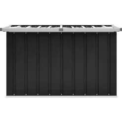 vidaXL Caja de almacenaje para jardín gris 109x67x65 cm Antracita Online