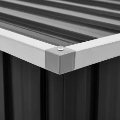 vidaXL Caja de almacenaje para jardín gris 109x67x65 cm Antracita Online