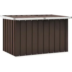 vidaXL Caja de almacenaje para jardín marrón 109x67x65 cm Marrón Online