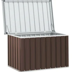 vidaXL Caja de almacenaje para jardín marrón 109x67x65 cm Marr&oacute;n Online