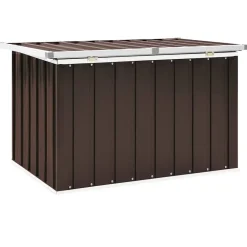 vidaXL Caja de almacenaje para jardín marrón 109x67x65 cm Marr&oacute;n Online