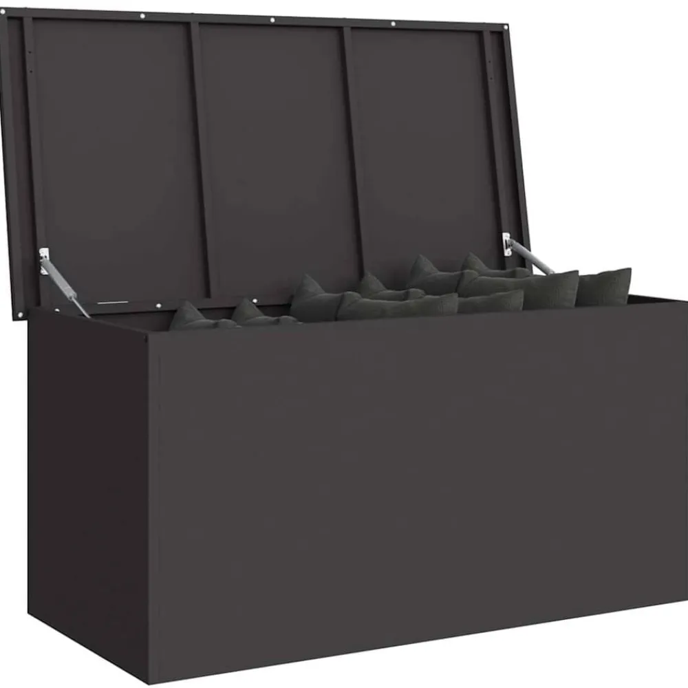 vidaXL Productos Del Hogar-Caja de Almacenamiento Exterior 100 x 50,5 x 50 cm Acero