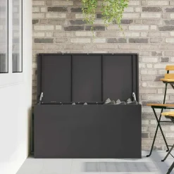vidaXL Productos Del Hogar-Caja de Almacenamiento Exterior 100 x 50,5 x 50 cm Acero