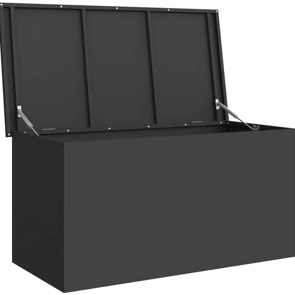vidaXL Productos Del Hogar-Caja de Almacenamiento Exterior 100 x 50,5 x 50 cm Acero