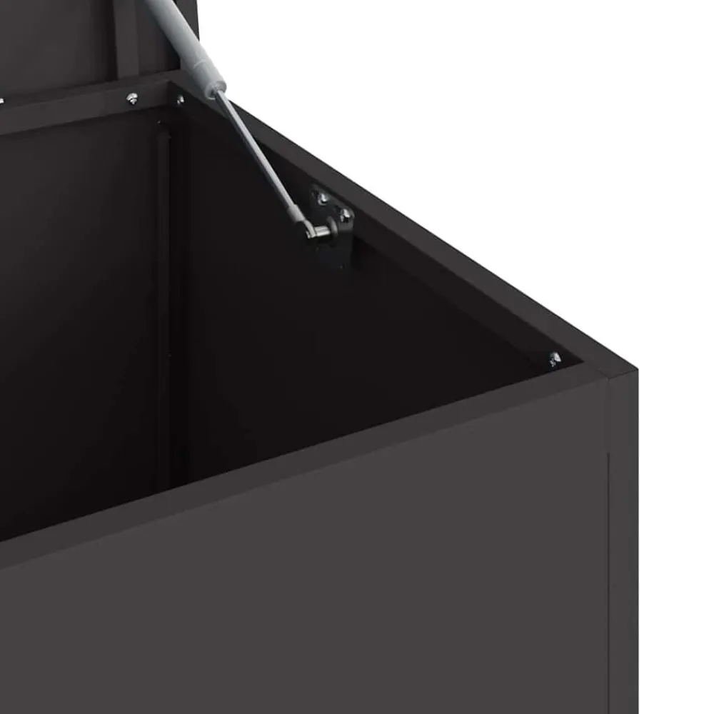 vidaXL Productos Del Hogar-Caja de Almacenamiento Exterior 100 x 50,5 x 50 cm Acero