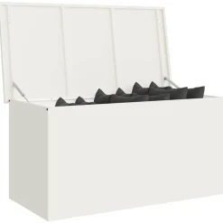 vidaXL Productos Del Hogar-Caja de Almacenamiento Exterior 100 x 50,5 x 50 cm Acero