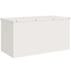 vidaXL Productos Del Hogar-Caja de Almacenamiento Exterior 100 x 50,5 x 50 cm Acero