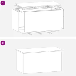 vidaXL Productos Del Hogar-Caja de Almacenamiento Exterior 100 x 50,5 x 50 cm Acero
