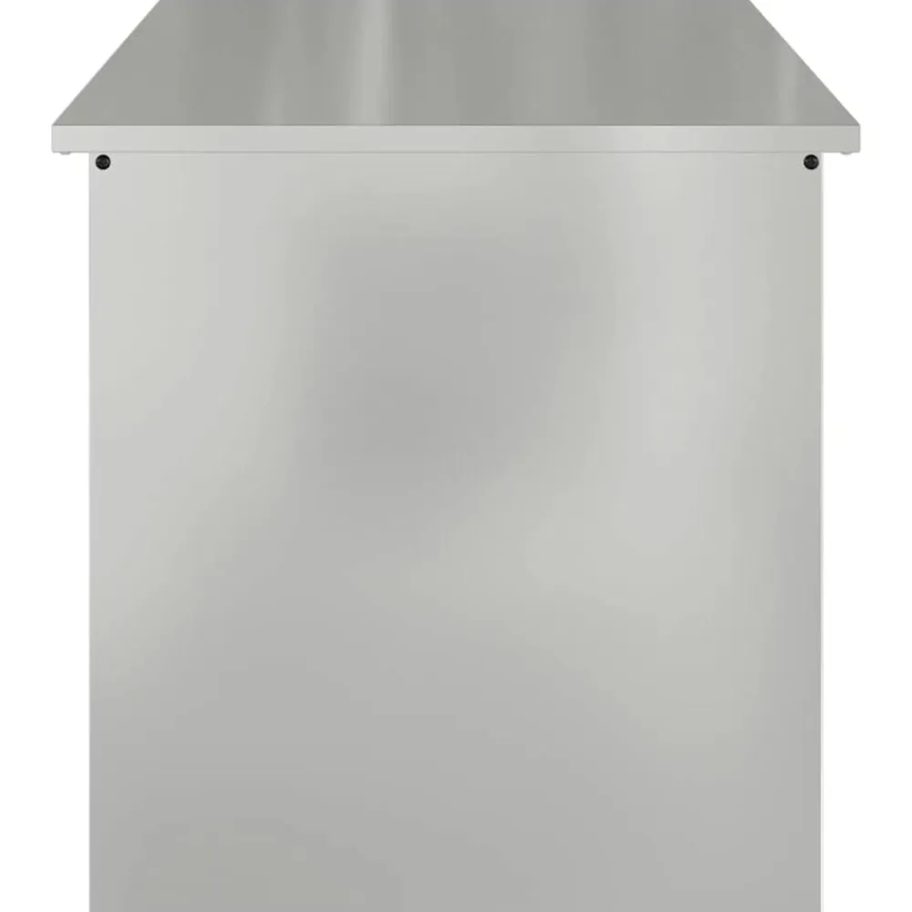 vidaXL Caja de Almacenamiento Exterior Plateado 100 x 50,5 x 50 cm Acero galvanizado Clearance