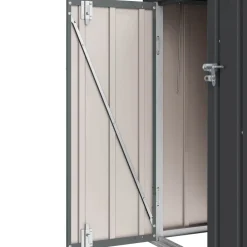vidaXL Jardín-Caja de Almacenamiento para Jardín Negro 101,5 x 107 x 100 cm