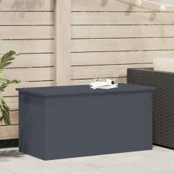 vidaXL Caja de Almacenamiento Exterior 100 x 50,5 x 50 cm Antracita Clearance