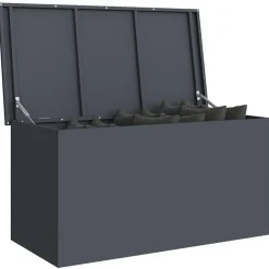 vidaXL Caja de Almacenamiento Exterior 100 x 50,5 x 50 cm Antracita Clearance