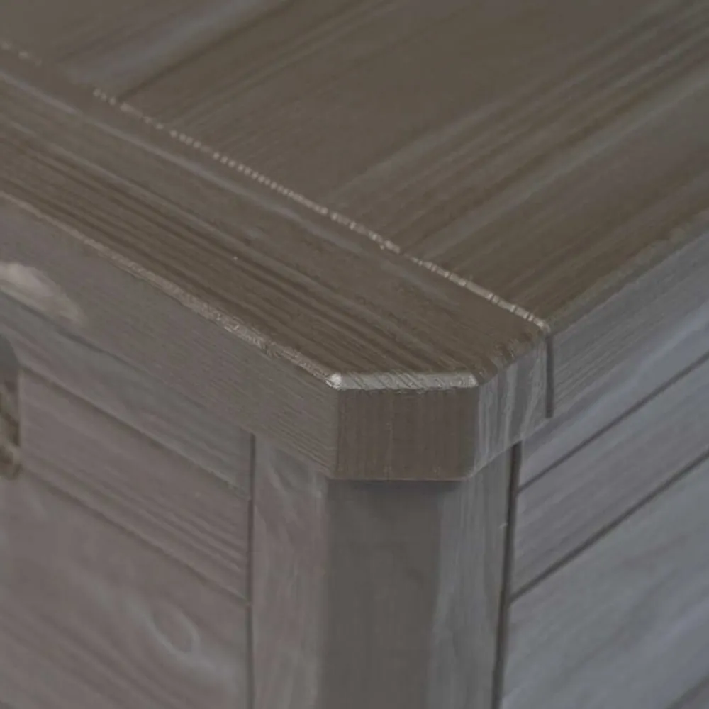 vidaXL Muebles De Jardín-Caja de almacenamiento de jardín 280 L marrón