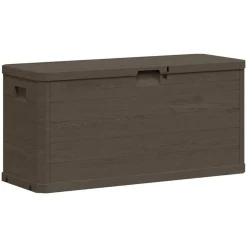 vidaXL Muebles De Jardín-Caja de almacenamiento de jardín 280 L marrón