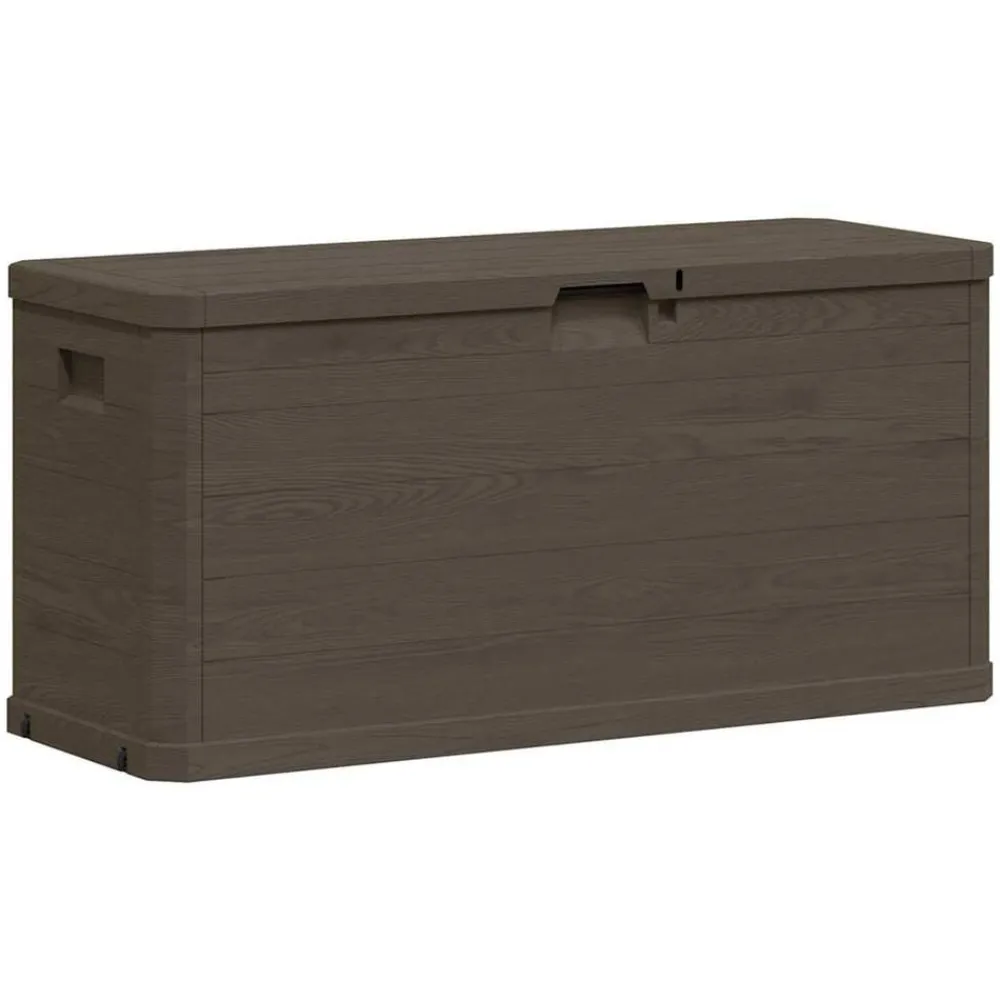 vidaXL Muebles De Jardín-Caja de almacenamiento de jardín 280 L marrón
