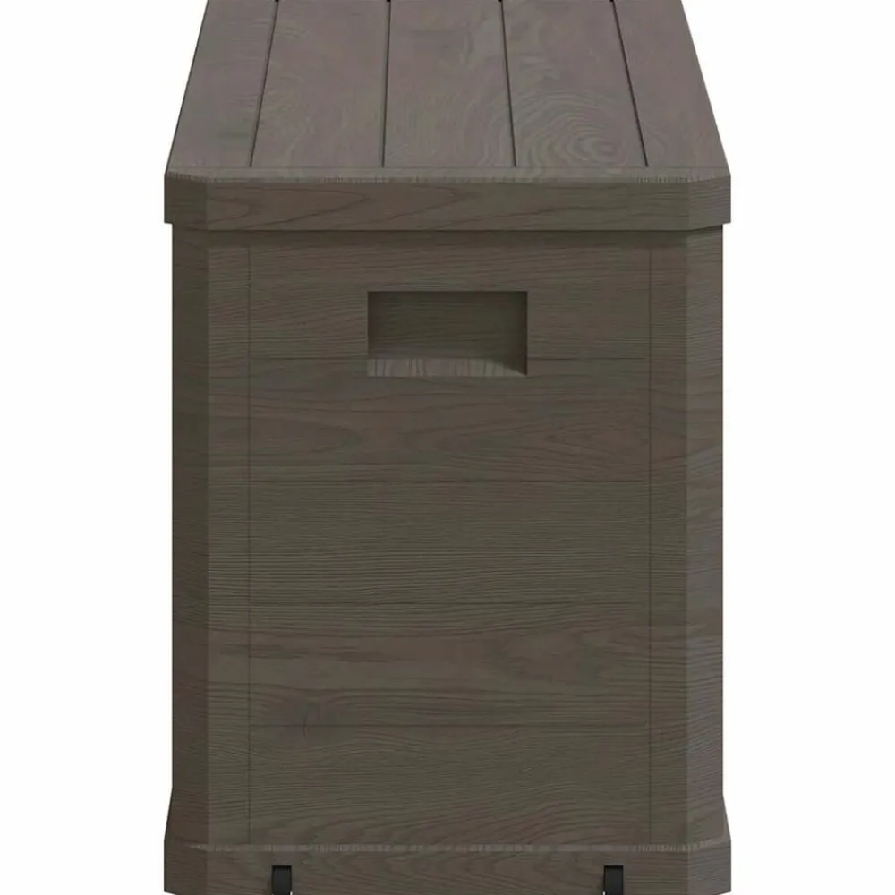 vidaXL Muebles De Jardín-Caja de almacenamiento de jardín 280 L marrón