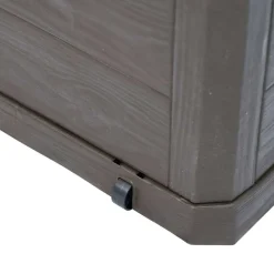 vidaXL Muebles De Jardín-Caja de almacenamiento de jardín 280 L marrón