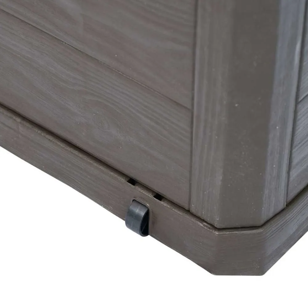 vidaXL Muebles De Jardín-Caja de almacenamiento de jardín 280 L marrón