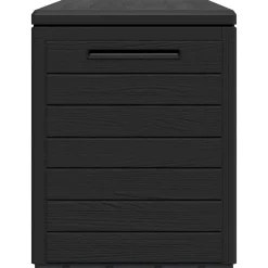 vidaXL Muebles De Jardín-Caja de almacenamiento de jardín gris 116x44x55 cm