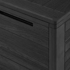vidaXL Muebles De Jardín-Caja de almacenamiento de jardín gris 116x44x55 cm