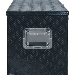 vidaXL Accesorios De Bricolaje-Caja de aluminio 1085x370x400 mm negra