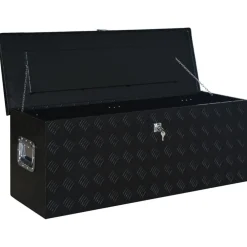 vidaXL Accesorios De Bricolaje-Caja de aluminio 1085x370x400 mm negra