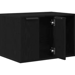 vidaXL Caja de arena para gatos de , 60 x 40 x 40 cm, madera de ingeniería Roble negro Best