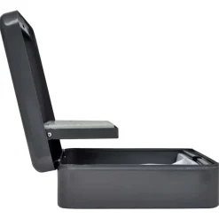 vidaXL Caja de dinero con cerradura Gris oscuro 30 x 24 x 9 cm Acero Outlet